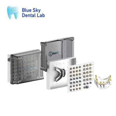 Gold Abutment Dental Scan Body Compatible For CAD / CAM Systems